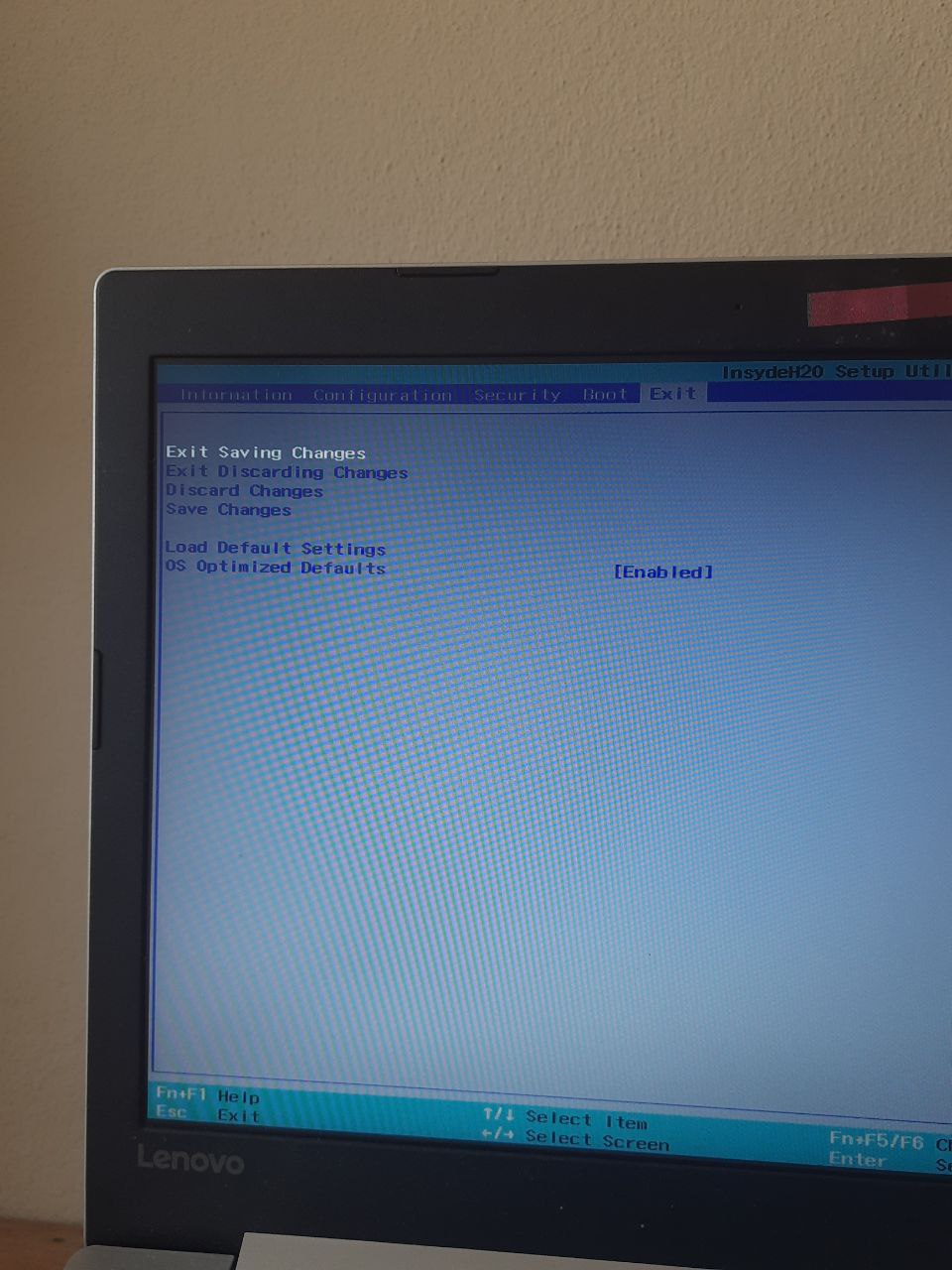 Load Default Settings